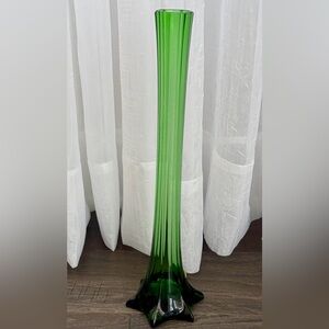 Art Glass Eiffel Tower Flower Vase,Bohemia Hand Made Crystalex,Czech Republic